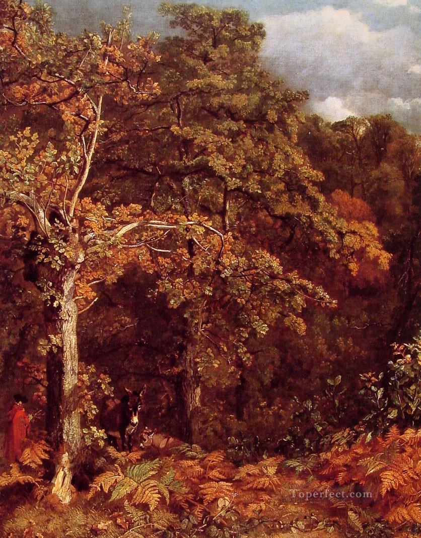 Paisaje boscoso Romántico John Constable Pintura al óleo